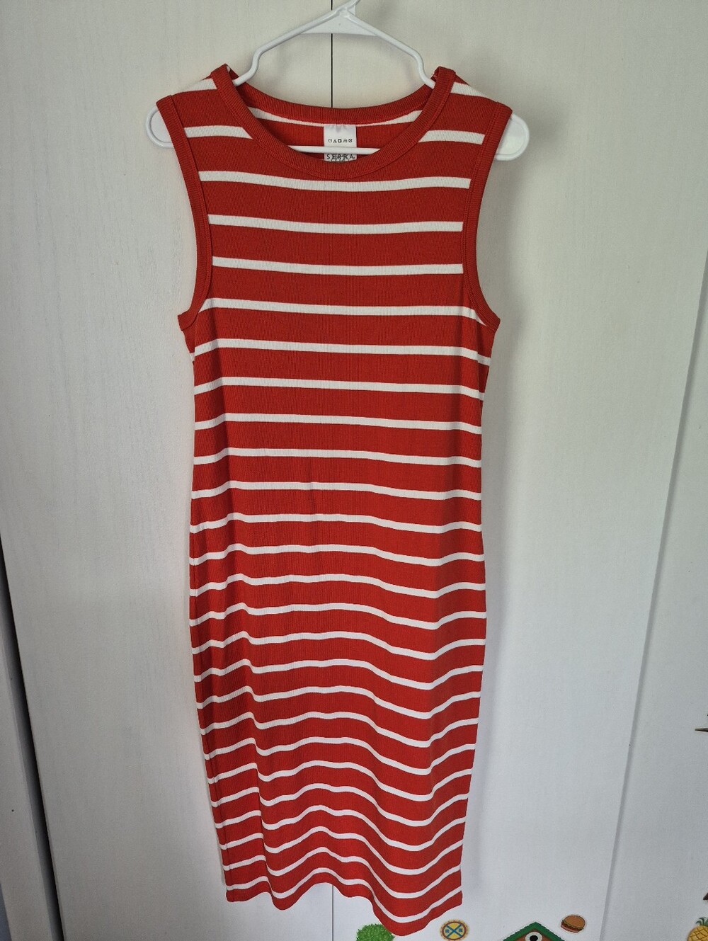 Serra By Aldi Ribbed Cotton Sleeveless Dress